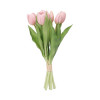 Boeket tulpen 7st.- 31cm - l. roze