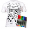 SPLAT PLANET Colour in t-shirt- FOOTBALL- 5/6j.