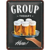 Tin sign 15x20cm - group therapy