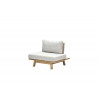 LUNAR Lounge fauteuil- acacia white wash rope sand- sahara sand