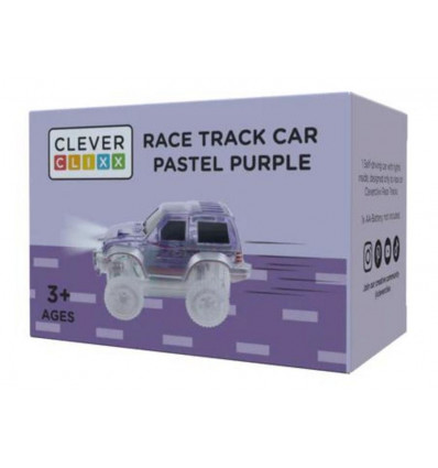 CLEVERCLIXX Race track car pastel paars