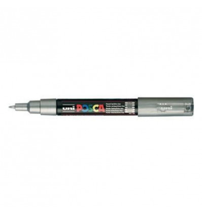 POSCA Stift fijn 0.9/1.3mm - zilver ( conische punt)