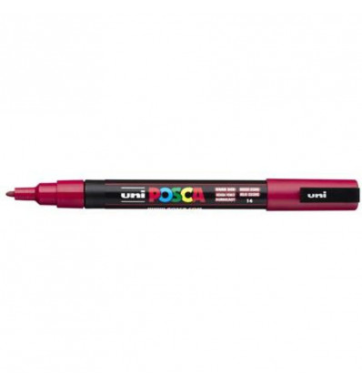 POSCA Stift fijn 0.9/1.3mm - donker rood ( conische punt)