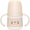 SUAVINEX Night & day drinkfles met handvaten - 150ml - rabbit pink