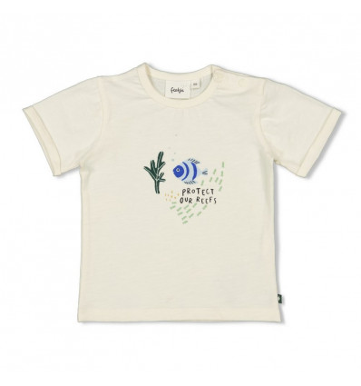 FEETJE B T-shirt PROTECT REEFS- offwhite- 74
