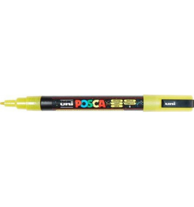 POSCA Stift fijn 0.9/1.3mm - geel glitter ( conische punt)