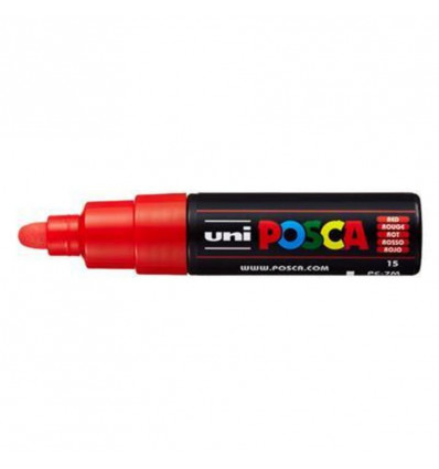 POSCA Stift breed 4.5/5.5mm - rood ( conische punt)
