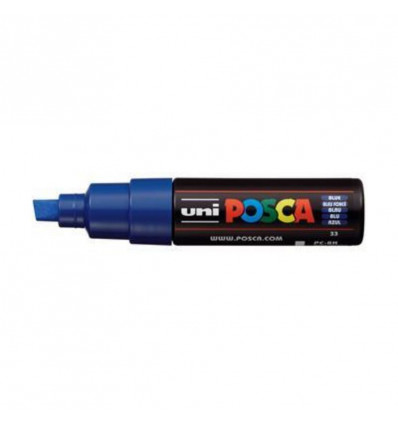 POSCA Stift brede schuine punt 8.0mm - donker blauw