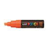 POSCA Stift brede schuine punt 8.0mm - oranje fluo