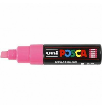 POSCA Stift brede schuine punt 8.0mm - roze