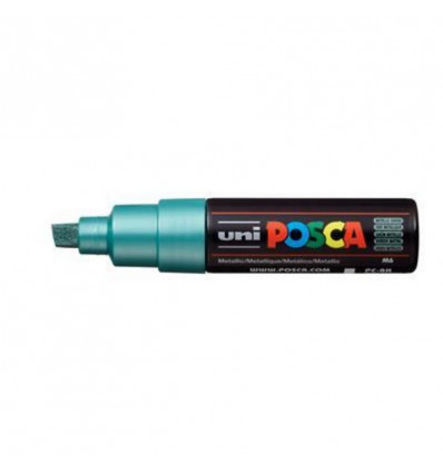 POSCA Stift brede schuine punt 8.0mm - groen metallic
