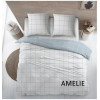 AMELIE Dekbedovertrek - 240x220cm- blauw katoen