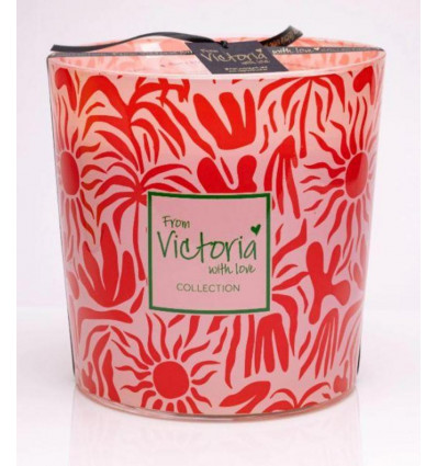 VICTORIA Kaars Sun - XL - roze 100% vegetale