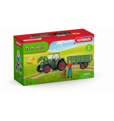SCHLEICH Farm World - Tractor met aanhanger