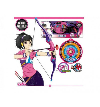Archery pijl en boog set - roze 10094489