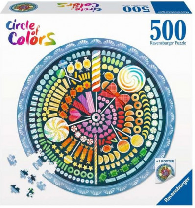 RAVENSBURGER Puzzel - Circle of colors candy - 500st.
