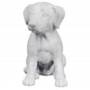 Deco hond labrador - 25x15x27cm - grijs 68MBCG04