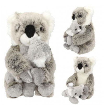TOPMODEL Wild - Knuffel koala mama met baby