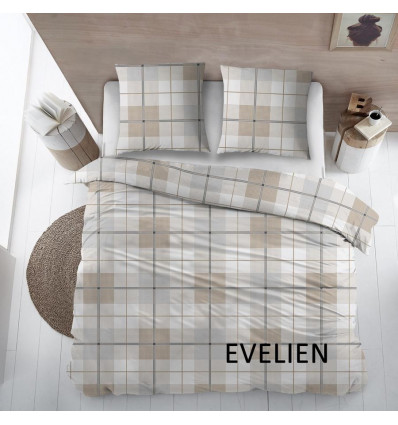 DREAMS Evelien dekbedovertrek - 240x200cm - grijs/beige