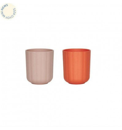 OYOY Pullo beker - rose/apricot - 2pack