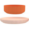 OYOY Pullo bord + bowl - rose/apricot