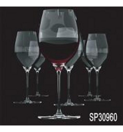 S&P Cuvee - 6 rode wijnglazen 600ml