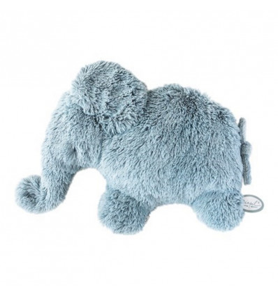 DIMPEL Oscar olifant knuffel - 32cm - blauw
