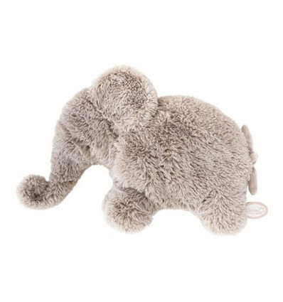 DIMPEL Oscar olifant knuffel - 32cm - grijs beige