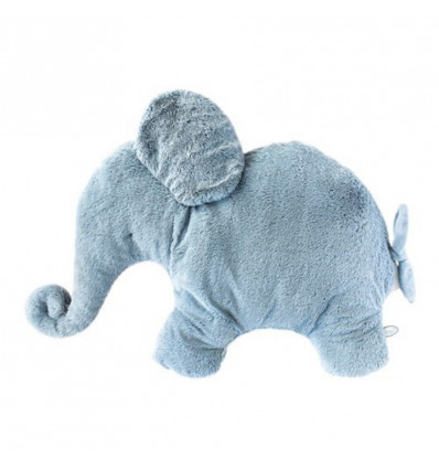 DIMPEL Oscar olifant knuffel kussen - XL 82cm - blauw