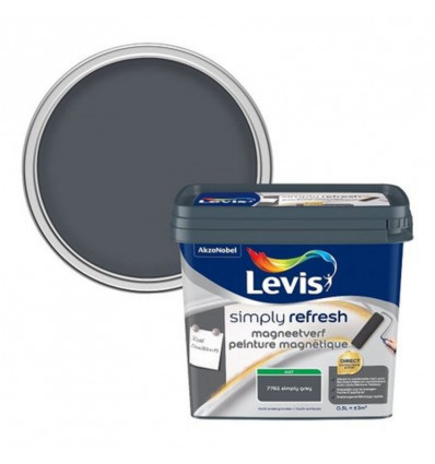 Levis SIMPLY REFRESH Magneetverf 500ml - mat grey