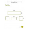 FABIO Loungeset 4dlg - alu/ wicker 2zit + 2x 1zit + tafel 680817