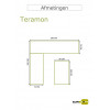 TERAMON Lounge/ dining set 6dlg - black carbon/ rope taupe