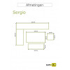 SERGIO Lounge-/ dining set 3dlg - carbon black /desert sand