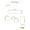 LUNAR Lounge 3zit+ 2zit + tafeltjes - acacia white wash/ rope sand- sahara