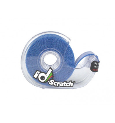 ID Scratch klittenband/ velcro op rol - 2cm x2m - blauw