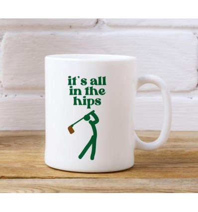Koffiemok - Golf, it's all in the hips