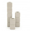 By Boo CUBE Set 3 kandelaars - taupe - 6.6x33cm/ 6.6x19cm/ 6.6x13.2cm