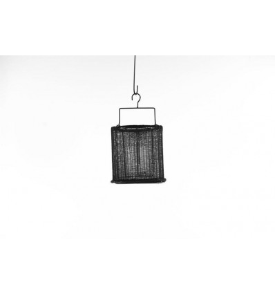 Yarn Lantern - Windlicht 20.5x20cm - zwart