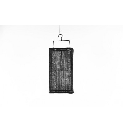 Yarn Lantern - Windlicht 20.5x35.5cm - zwart