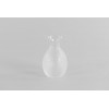 Cou Lisse - Vaasje flesvormig glas 8x12.5cm - wit