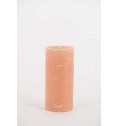 Luz Your Senses - Kaars cilinder 7x15cm- peach nougat rustic