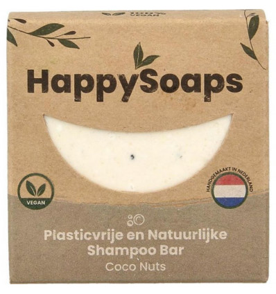 HAPPYSOAPS Shampoo bar 70g - coconuts