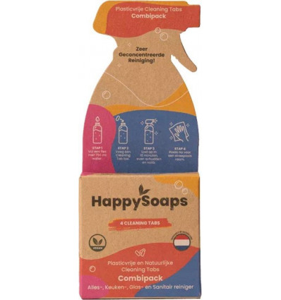 HAPPYSOAPS Cleaning tab - combipack