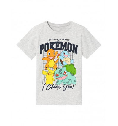 NAME IT B T-shirt ADAN Pokemon - l. grey- 116