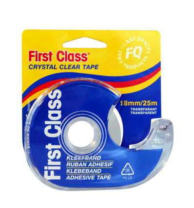 FIRST CLASS Kleefband 18mmx25m - crystal+ app.