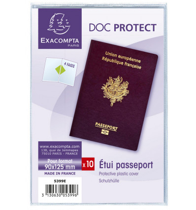 EXACOMPTA Hoes vr identiteitskaart met 2 kleppen (1 10)