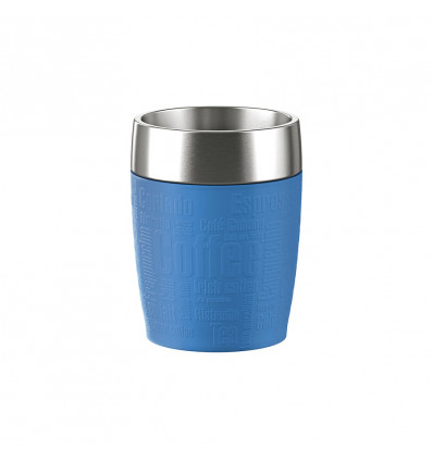 Emsa TRAVEL cup 0.2L - RVS / blauw