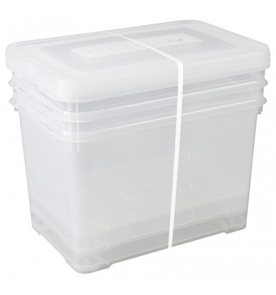 CURVER Set/3 Handy box2 65L- transparant