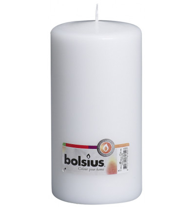 BOLSIUS stompkaars - 20x10cm - wit TU UC