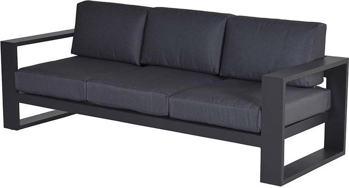 CUBE Bank 3-zits - carbon/ reflex black 230x85cm